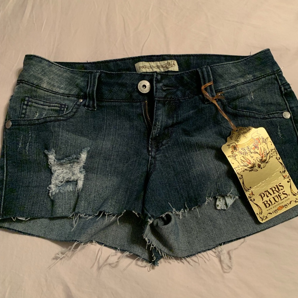 Jean shorts.